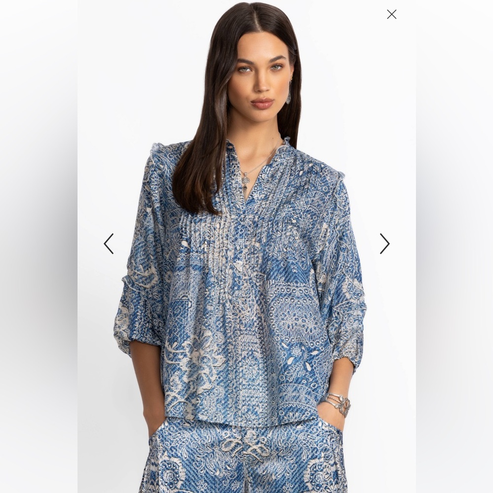 NWT JOHNNY WAS ZEELAND BLOUSE